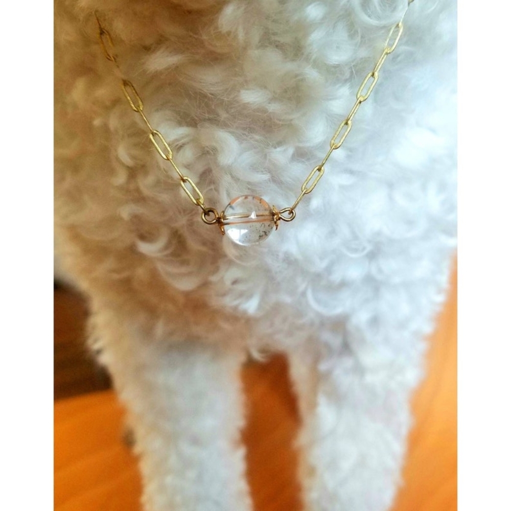 Pet Necklace Planetary Quartz Necklace